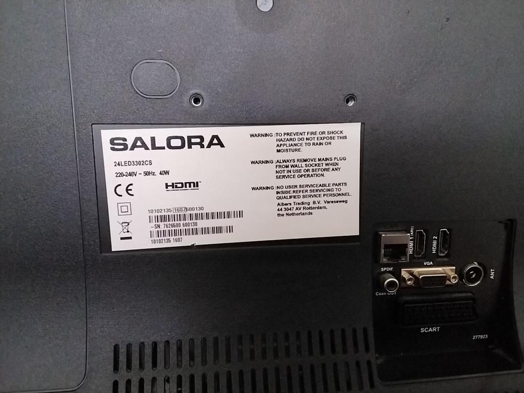 Led tv salora, Audio, Tv en Foto, Televisies, Ophalen of Verzenden, 50 Hz, Overige merken