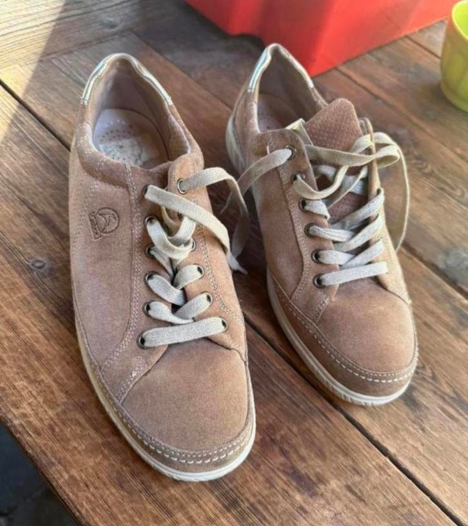 Schoenen Gabor sneakers 40,5 ecru / 7 Gabor, Ophalen, Zo goed als nieuw, Beige, Sneakers of Gympen