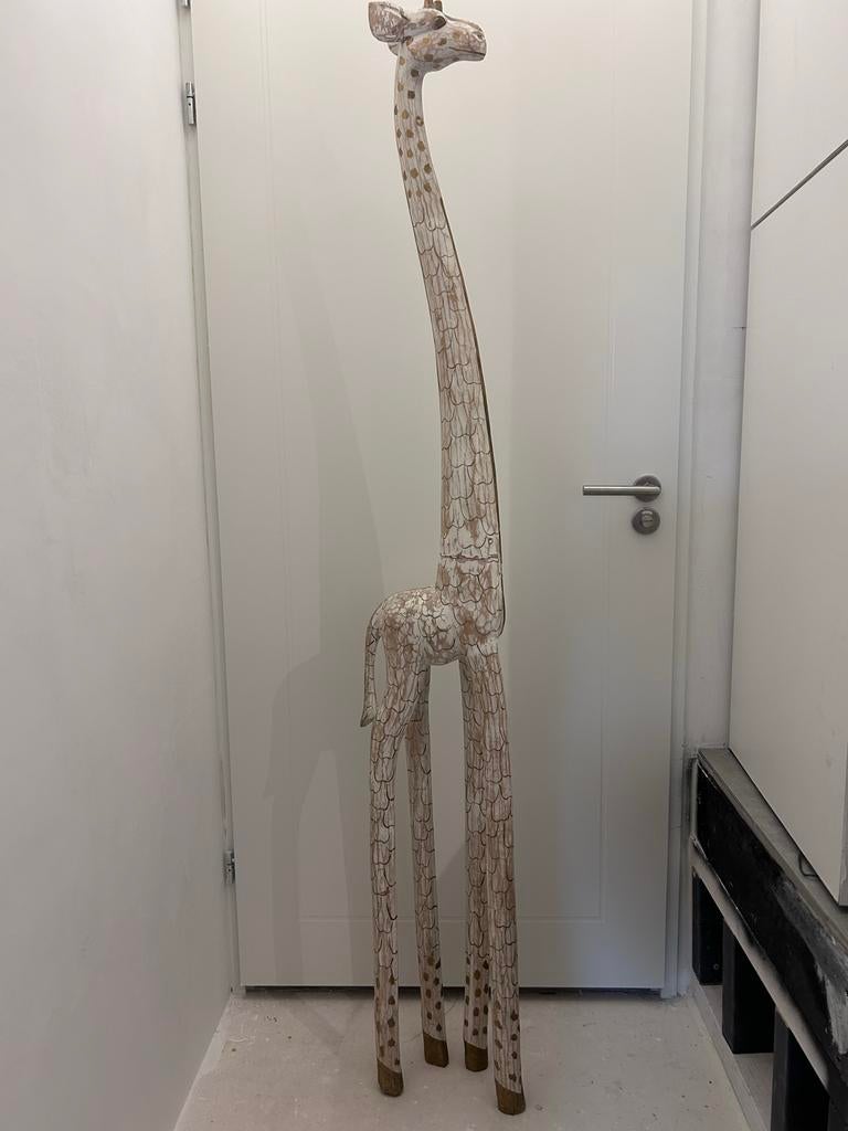 Houten giraf, Ophalen of Verzenden, Gebruikt