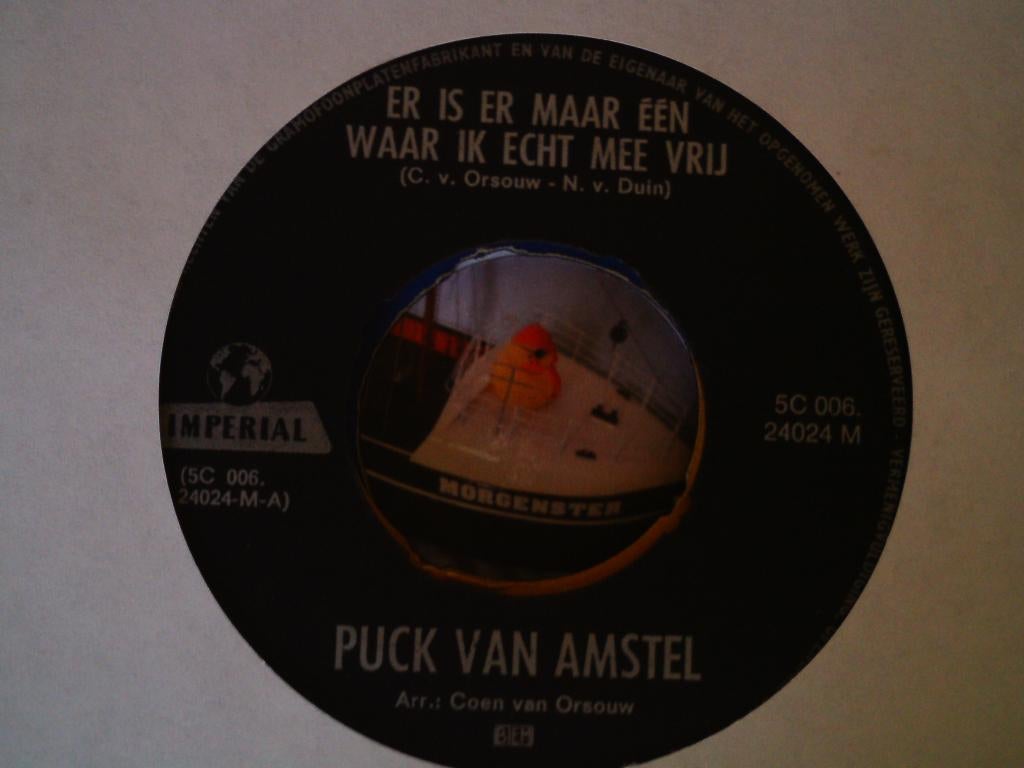 puck van amstel - er is er maar één waar ik echt mee vrij 8a, 7 inch, Single, Ophalen of Verzenden, Zo goed als nieuw
