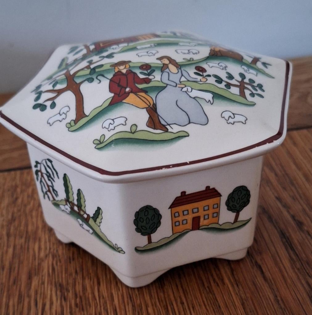 Mason's Ironstone Country Lane porseleinen doosje, Antiek en Kunst, Antiek | Porselein, Ophalen of Verzenden