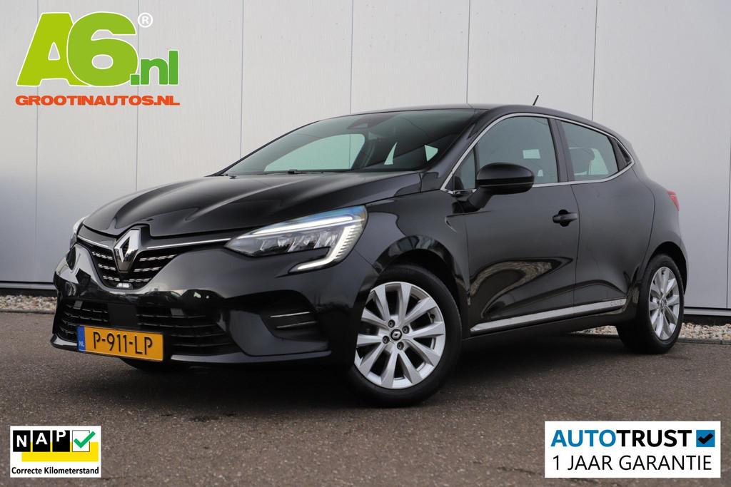 Renault Clio 1.0 TCe Intens Half Leder Navigatie Carplay And, Voorwielaandrijving, Gebruikt, Euro 6, Met garantie (alle)