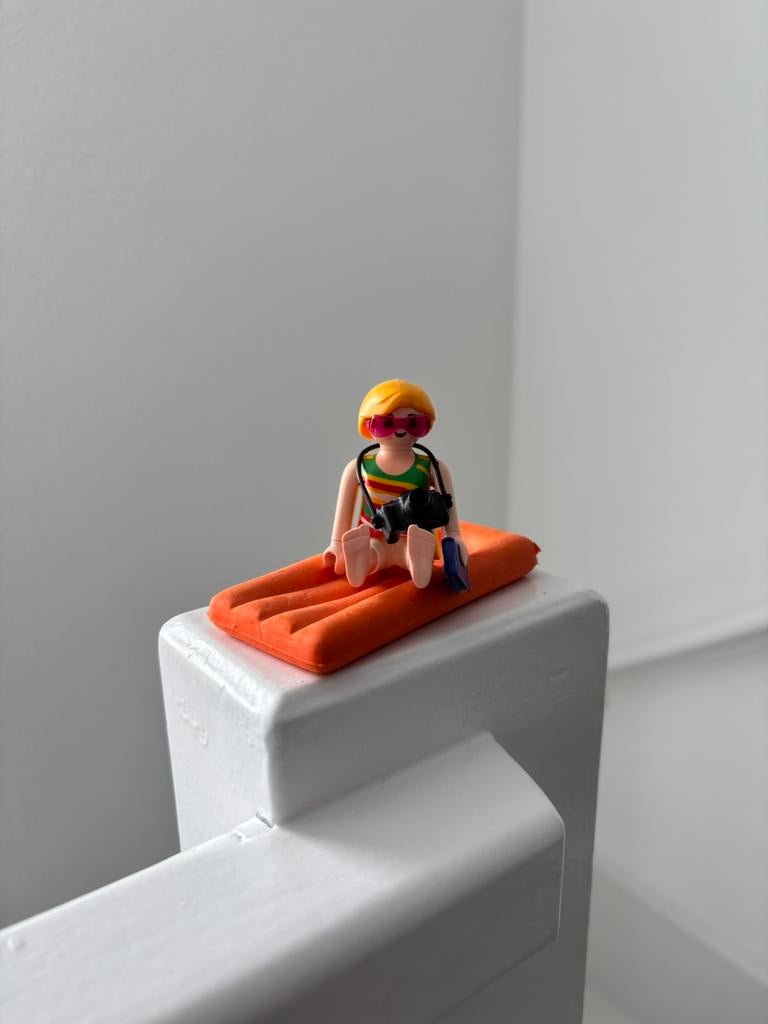 Playmobil toeriste met luchtbed (4681), Kinderen en Baby's, Speelgoed | Playmobil, Ophalen of Verzenden, Zo goed als nieuw, Complete set