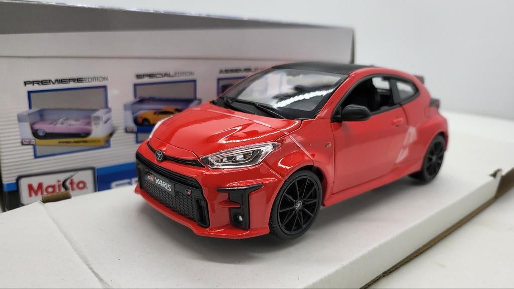 Toyota GR Yaris, rood, 2021, 1:24, Ophalen of Verzenden, Nieuw, Maisto