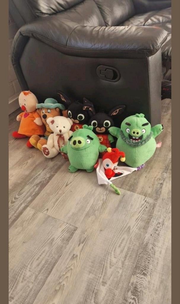 Knuffelcollectie: Bing, Angry Birds, Beer Bollo en meer, Ophalen of Verzenden, Gebruikt, Beer