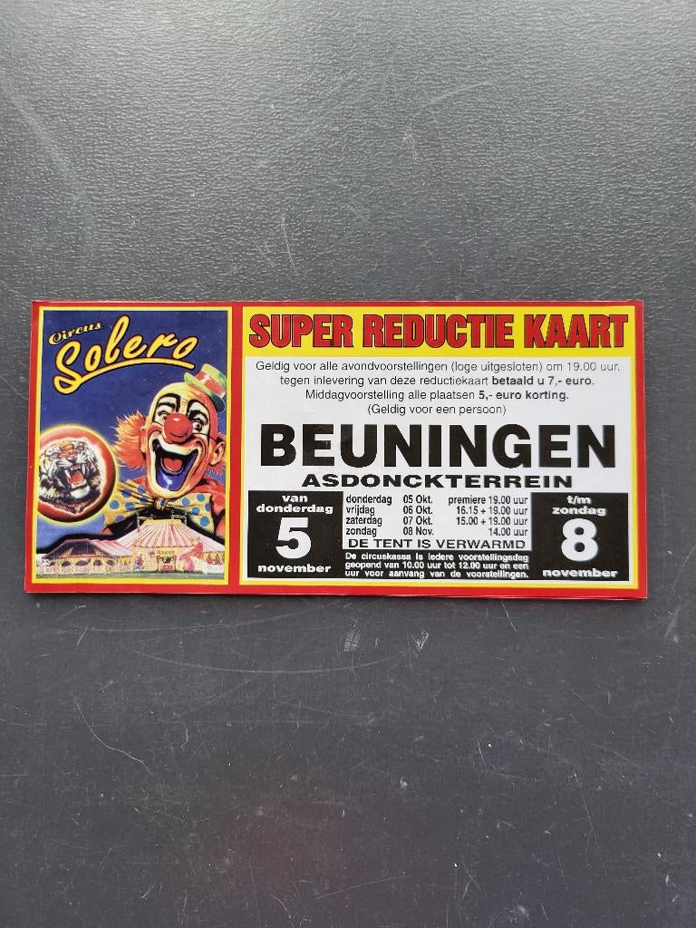 Circus/ Circus Solero in Beuningen (Gld). november 2009., Ophalen of Verzenden, Zo goed als nieuw