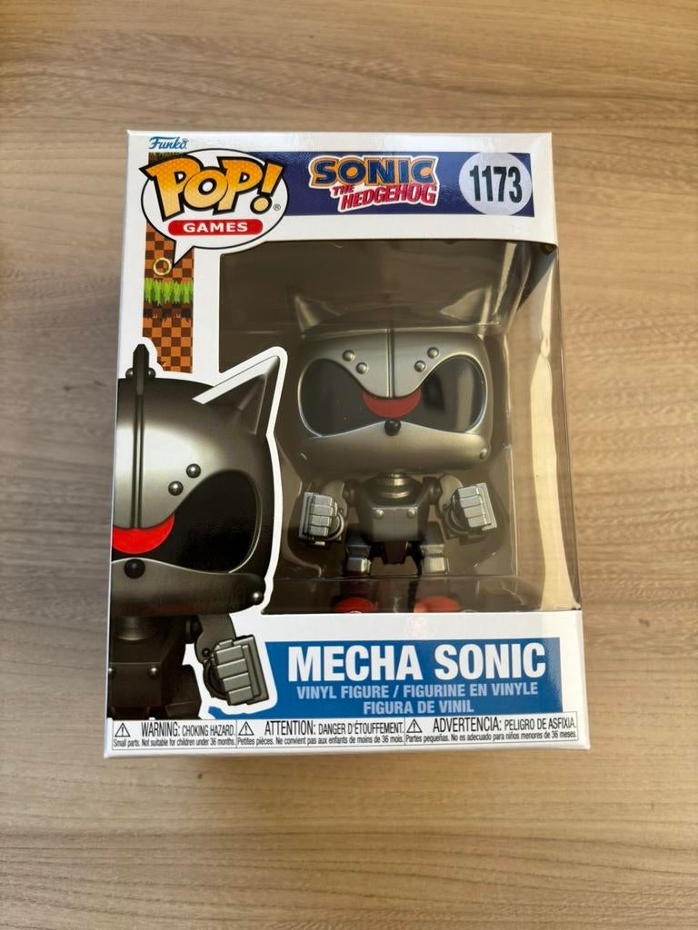 Funko Pop! Games #1173 Mecha Sonic – Sonic the Hedgehog, Funko Europe, Ophalen of Verzenden, Zo goed als nieuw, 4th floor, 1 Queen Caroline St, London W6 9YN, Verenigd Koninkrijk