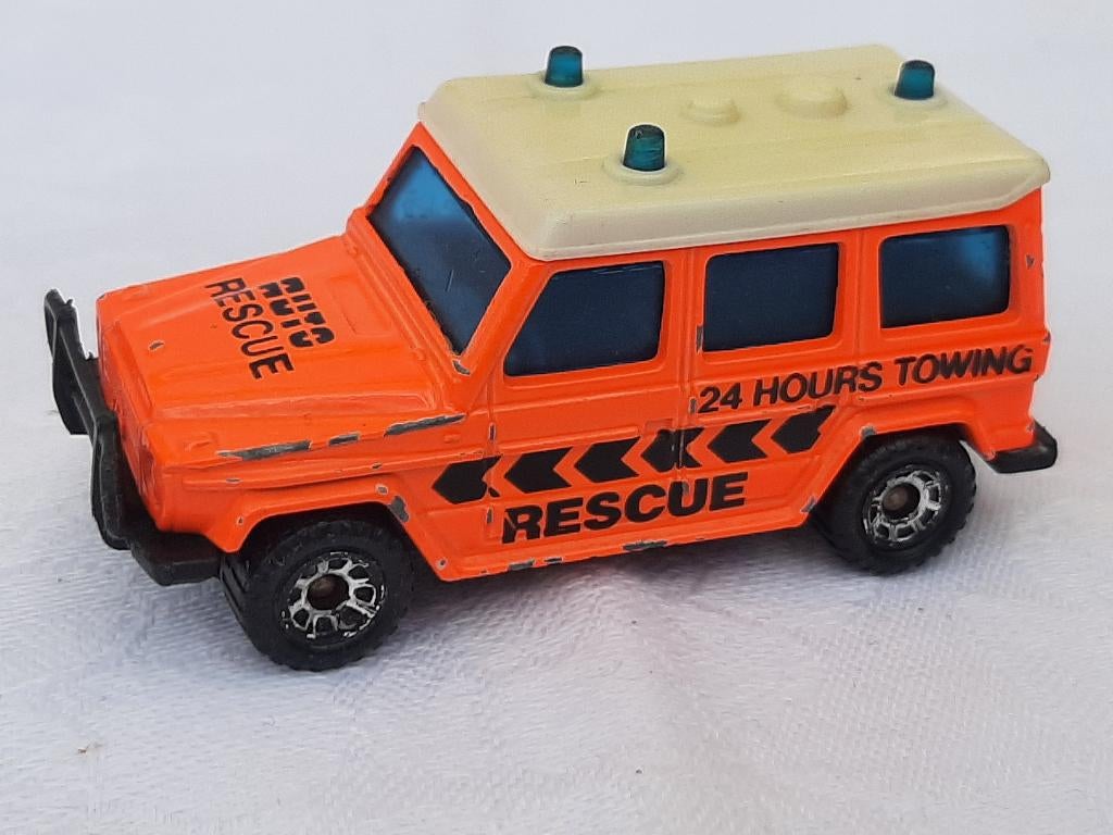 Mercedes-Benz 280 GE van Matchbox 1/64 Auto Rescue, Ophalen of Verzenden, Gebruikt, Auto