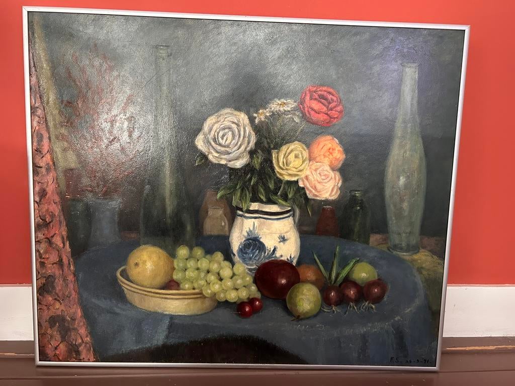 Stilleven schilderij, Ophalen