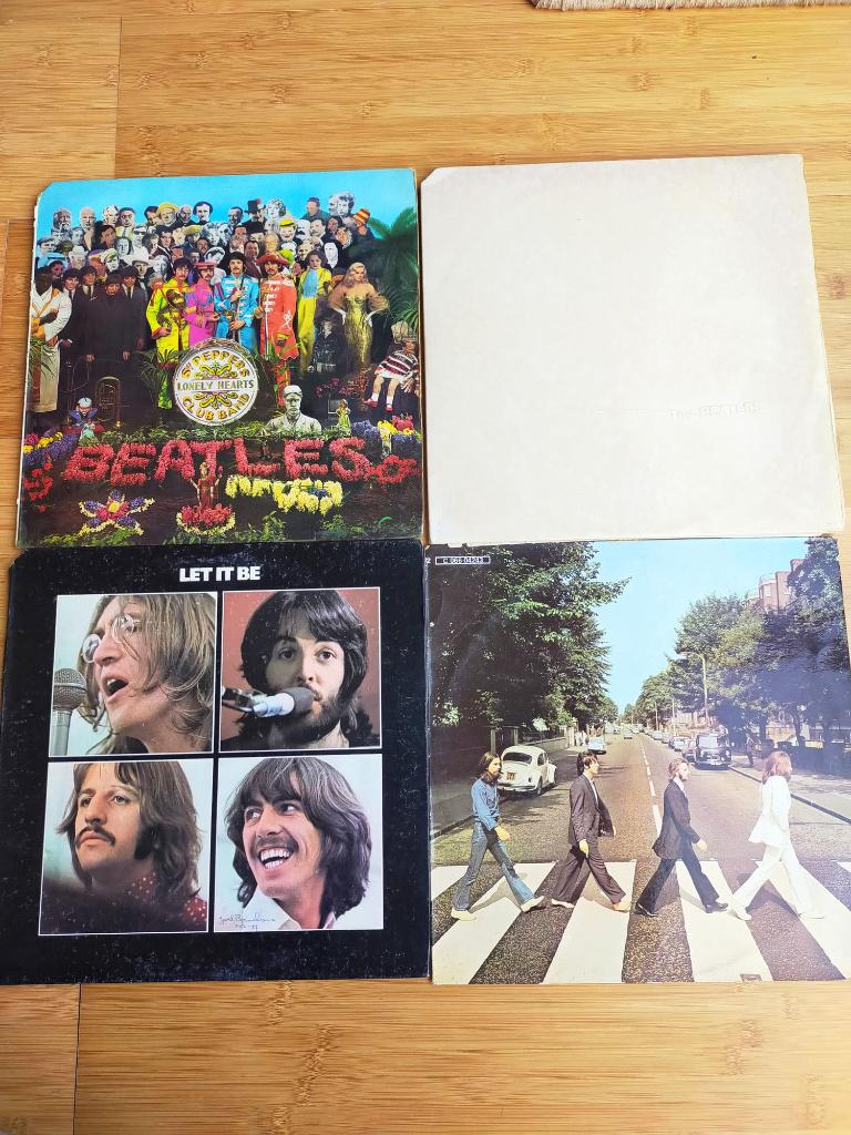 The Beatles - 3 lp's (White Album verkocht), Ophalen of Verzenden, Gebruikt, 12 inch, Poprock