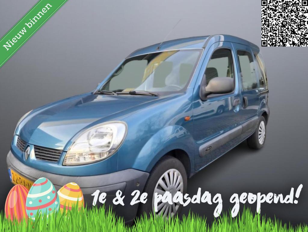 Renault Kangoo 1.6 AUTOMAAT ! Airco 2x schuifdeur apk!, Gebruikt, 1095 kg, Blauw, 49 €/maand