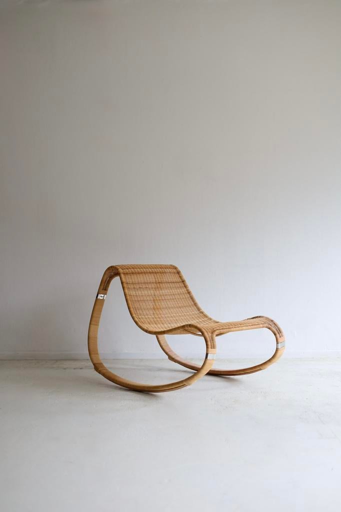 Schommelstoel IKEA, James Irvine, Ophalen, Bruin, Design, Riet of Rotan