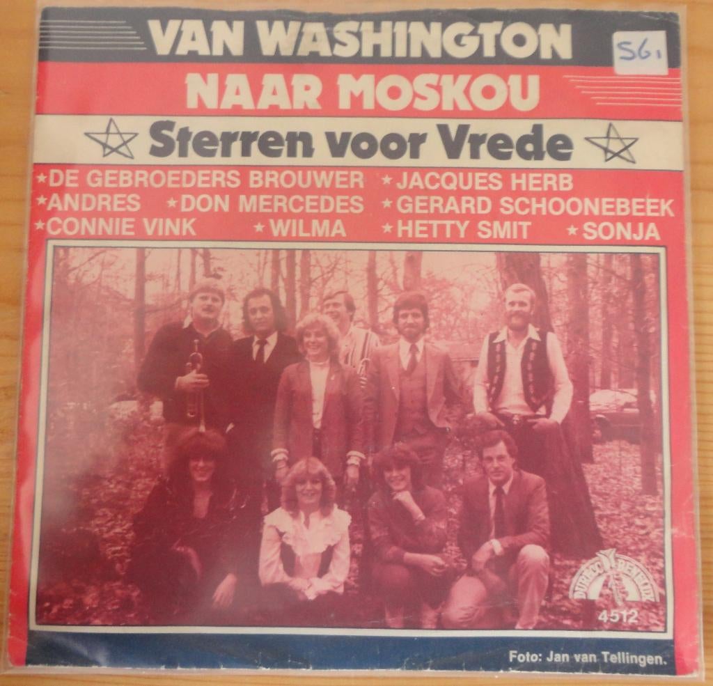 Van Washington naar Moskou > Sterren voor vrede, Cd's en Dvd's, Vinyl Singles, Gebruikt, 7 inch, Single, Ophalen of Verzenden