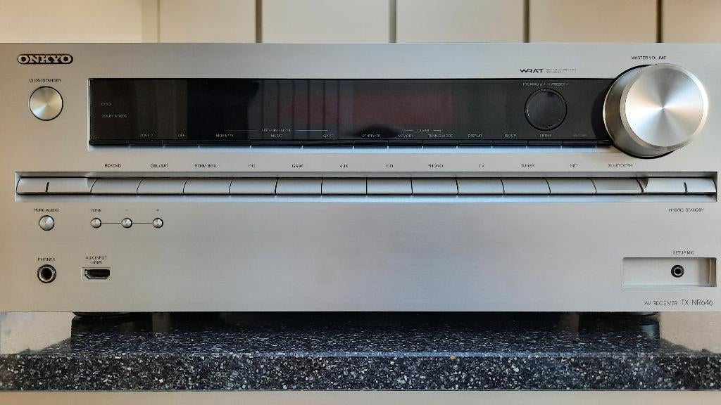 ONKYO Surround versterker TX-NR646, Ophalen of Verzenden, Zo goed als nieuw, 60 tot 120 watt, Onkyo