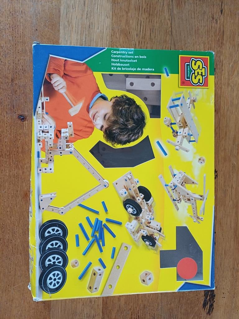 SES Houten Constructieset - Timmer Speelgoed, Ophalen, Zo goed als nieuw, Overige merken