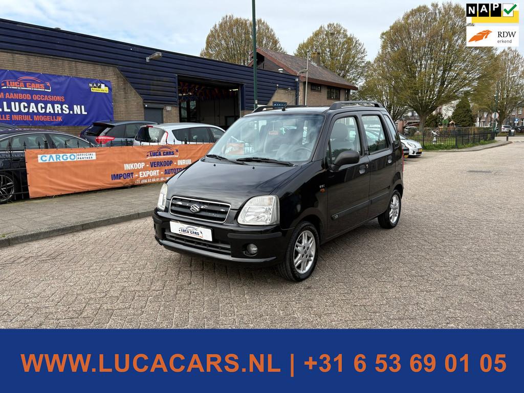 Suzuki Wagon R+ 1.3 FreeStyle AUTOMAAT + NIEUWE APK!, 94 pk, Wagon R+, Zwart, Bedrijf
