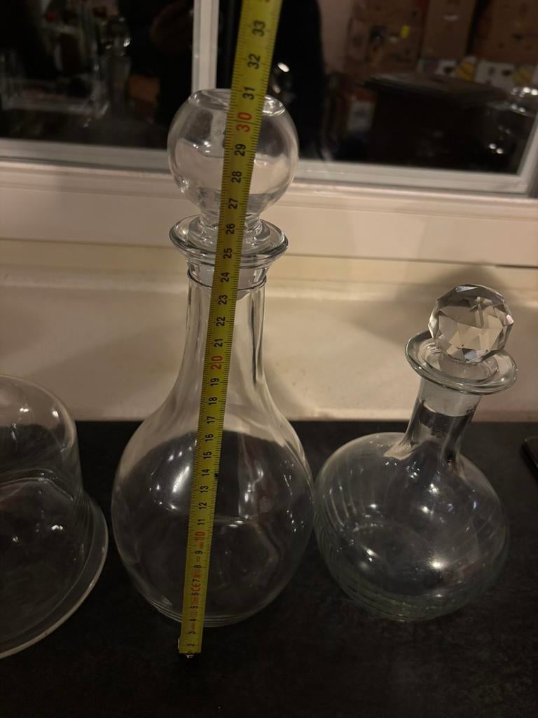 3 oude karaffen, Ophalen of Verzenden, Zo goed als nieuw