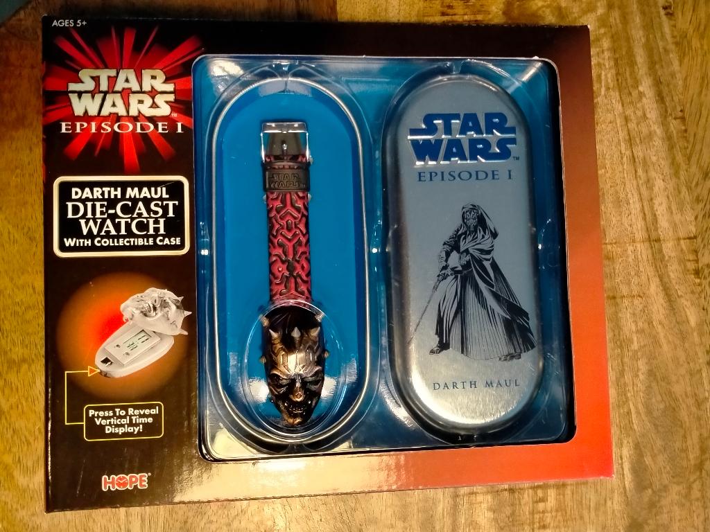 Star Wars Episode 1 Darth Maul Die-cast watch horloge Hope, Verzamelen, Star Wars, Ophalen of Verzenden, Zo goed als nieuw, Overige typen