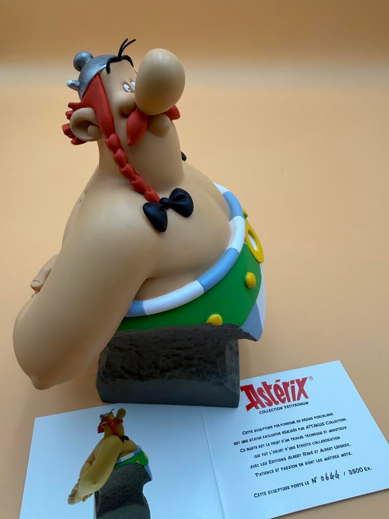 Borstbeeld van Obelix, Ophalen of Verzenden, Asterix en Obelix, Zo goed als nieuw, Beeldje of Figuurtje