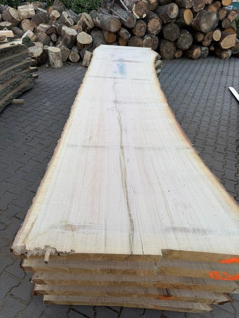 Xxxxl eiken boomstambladen 430x96cm, Ophalen of Verzenden, Zo goed als nieuw, 250 cm of meer, Balken