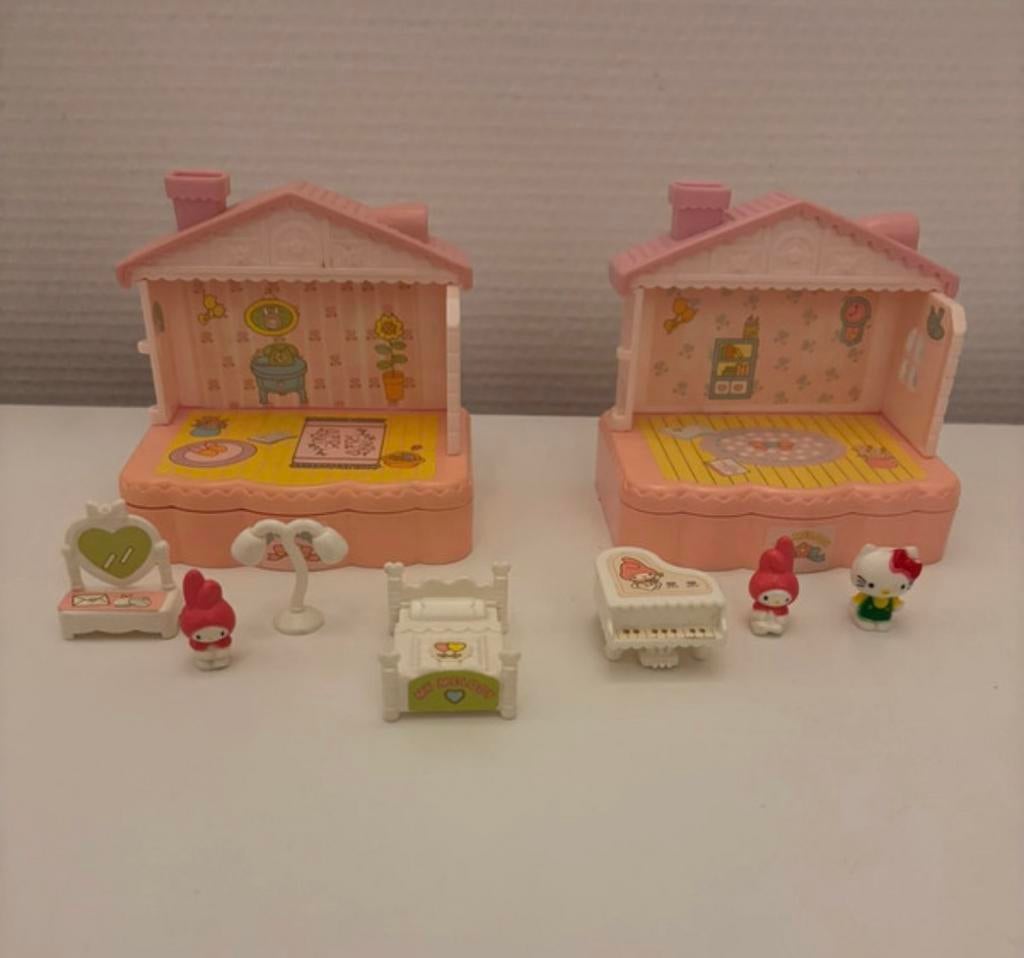 Zeldzame vintage Sanrio My Melody TOHO speelhuisjes, Ophalen of Verzenden, Zo goed als nieuw, Poppenhuis