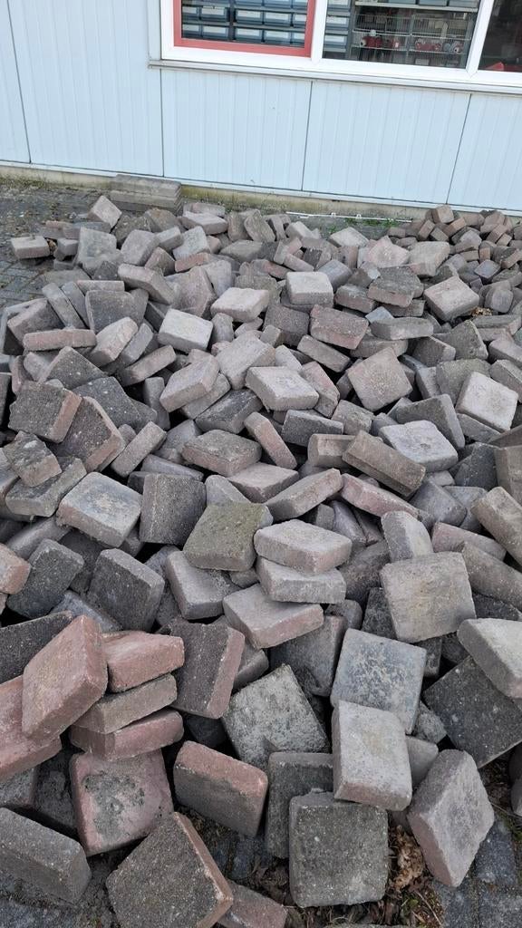 Partij betonklinkers / stenen, Tuin en Terras, Grind, Keien en Split, Ophalen, Gebruikt, Overige typen