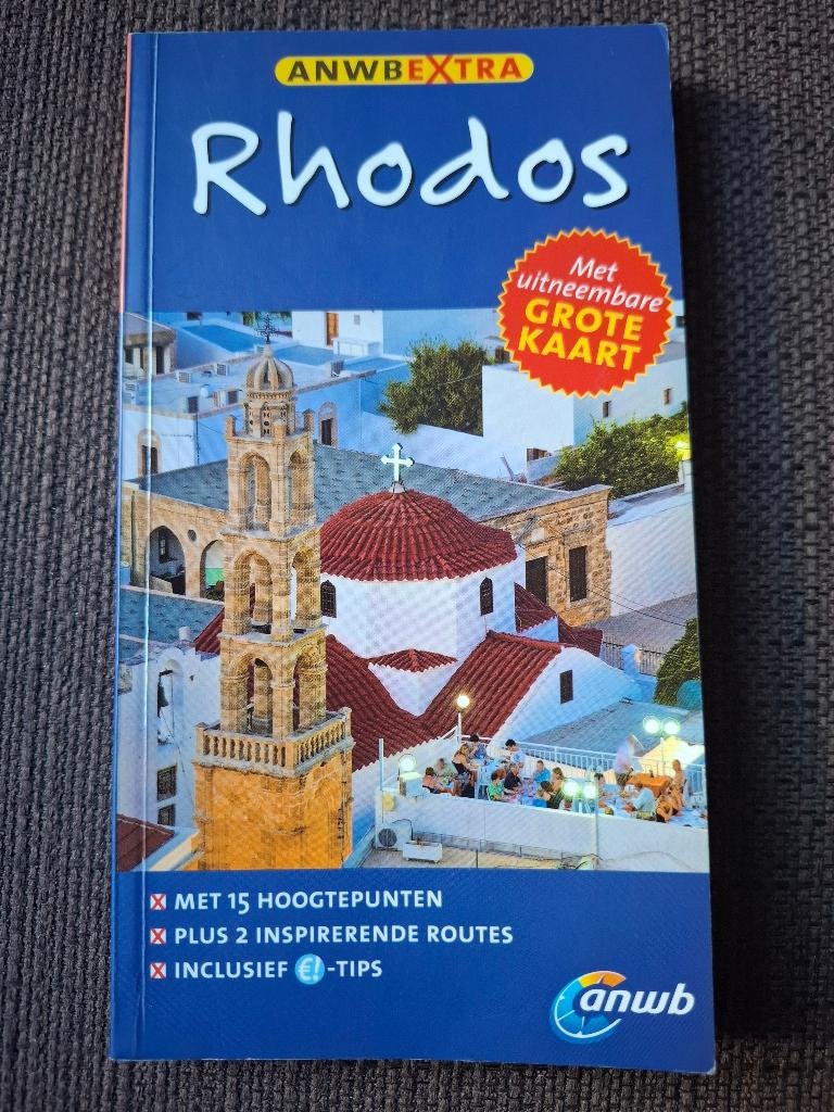 ANWB reisgids Rhodos + kaart, Boeken, Reisgidsen, Gelezen, Reisgids of -boek, Europa, ANWB, Ophalen of Verzenden