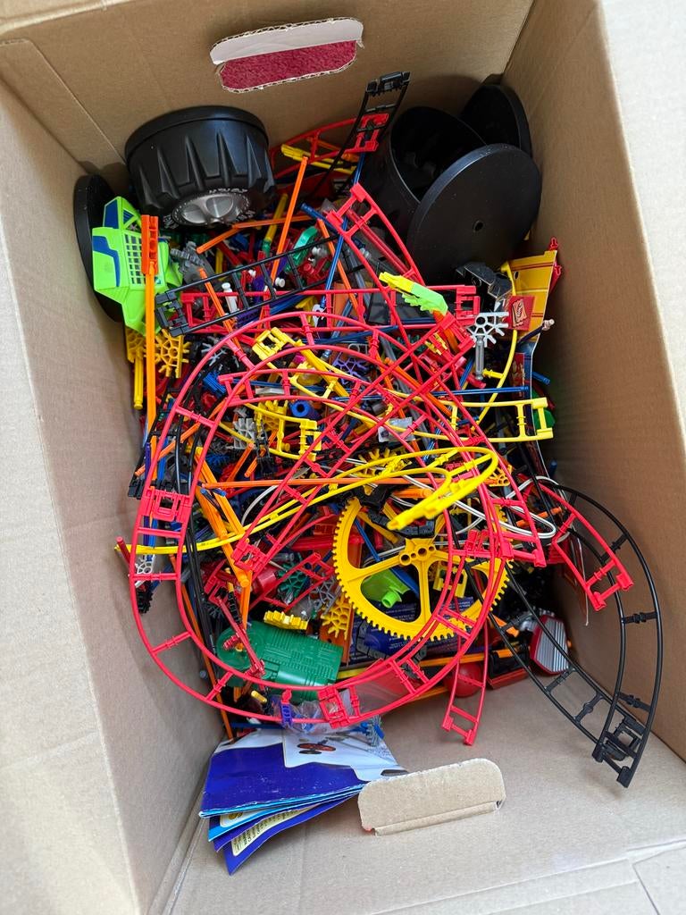 Doos K'nex onderdelen, Kinderen en Baby's, Speelgoed | Bouwstenen, Ophalen, Gebruikt, K'nex