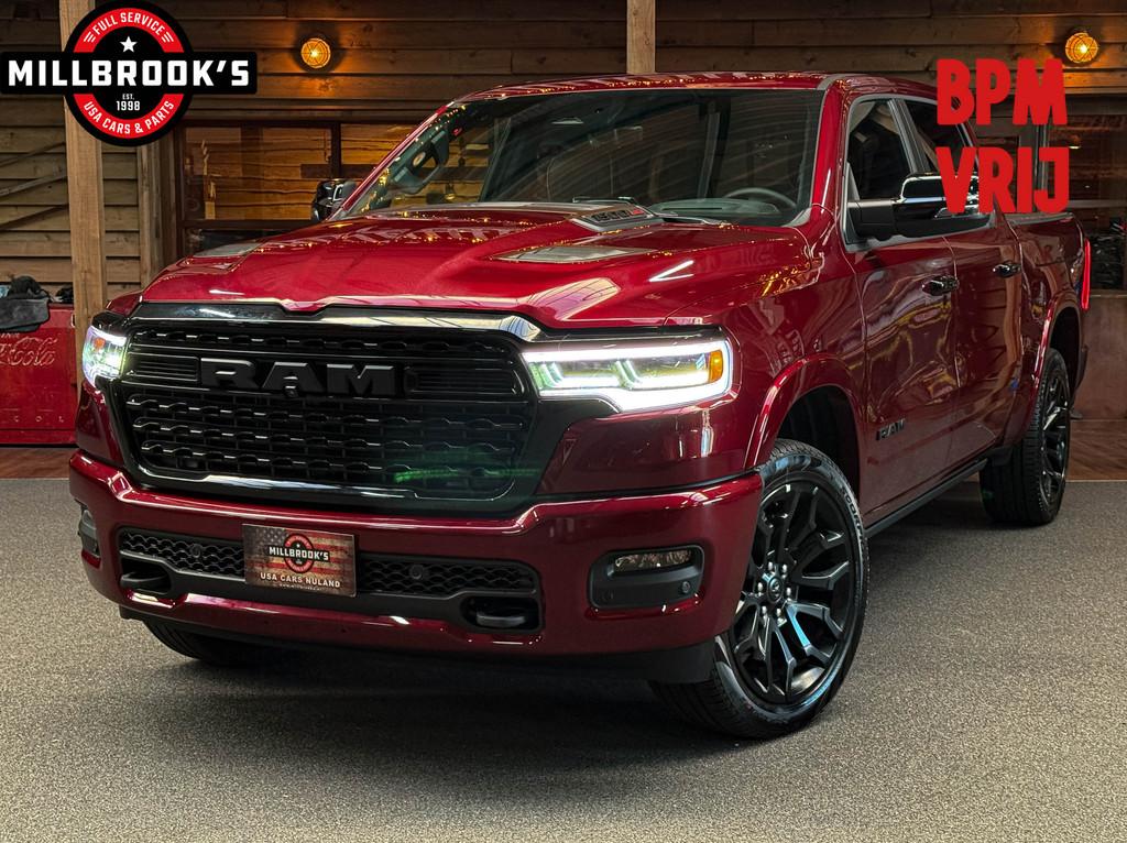 Dodge Ram 1500 Limited H/O 540PK wide body BPM VRIJ, Stoel m, Automaat, Zwart, Leder, Bedrijf