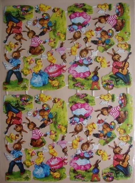 3164 EAS? Dubbel vel Paashazen paasfeest Poezieplaatjes, Verzenden