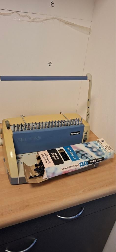 Inbindmachine met inbindringen - Fellowes PB 150, Diversen, Ophalen, Gebruikt