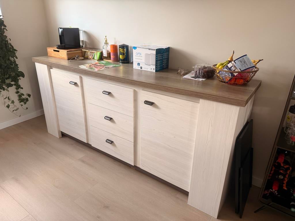 Dressoir, Huis en Inrichting, Ophalen, Gebruikt, 150 tot 200 cm, Met lade(s)