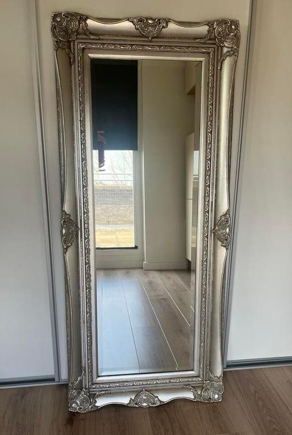 Spiegel met baroklijst, Antiek en Kunst, Ophalen, Rechthoekig