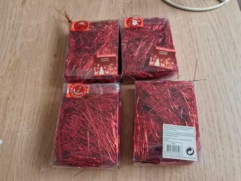 4x rode lametta a 13 gram h, Diversen, Kerst, Evora, Onbekend, Nieuw, Ophalen of Verzenden