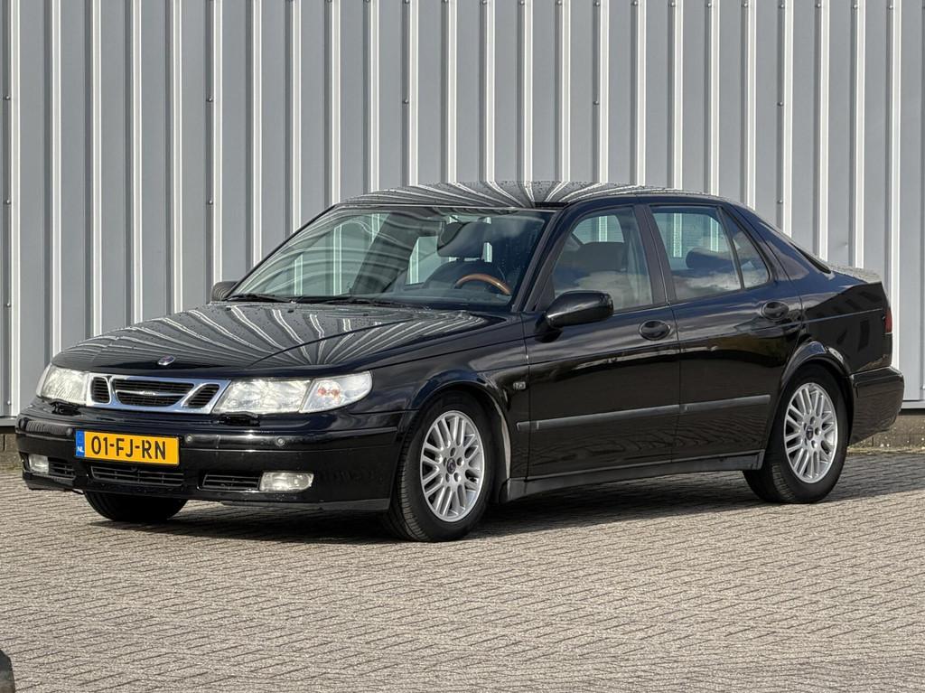 Saab 9-5 3.0t SE Griffin met werk geen apk, Auto's, Saab, Zwart, Bedrijf, Sedan, 2962 cc