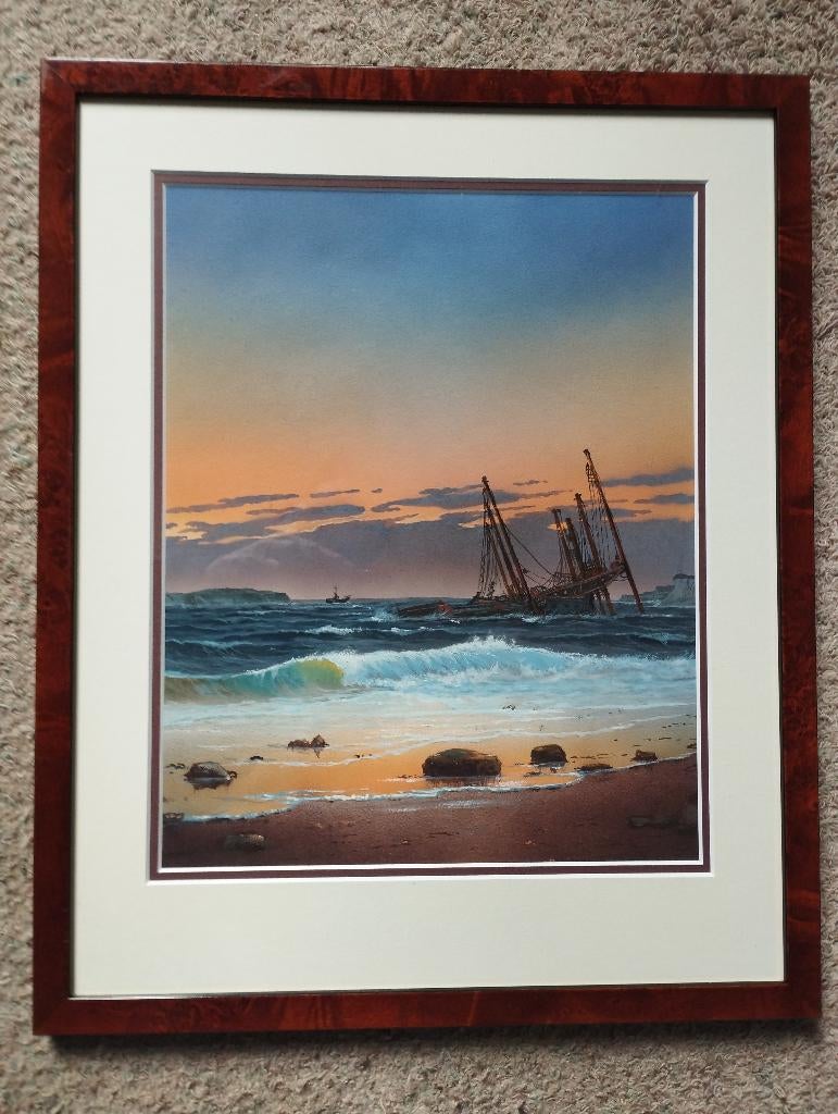 Acrylverf van H Niemeijer, Antiek en Kunst, Kunst | Schilderijen | Klassiek, Ophalen of Verzenden