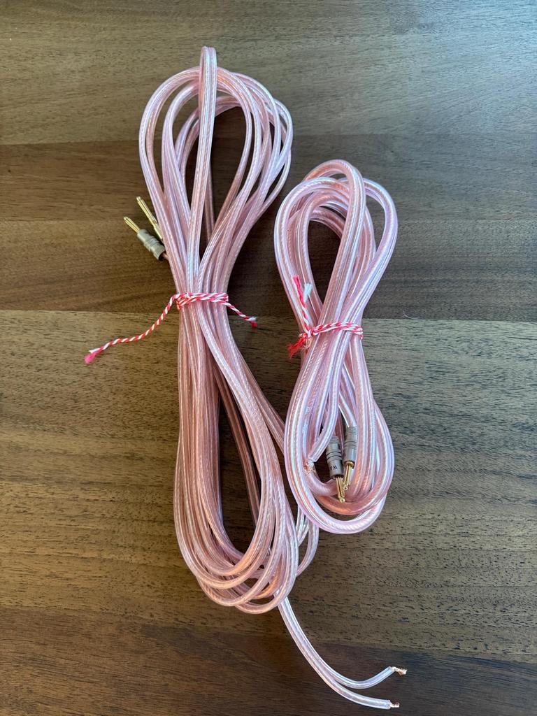 Hoogwaardige geluidskabels, 7m en 2,5m, Ophalen of Verzenden, Zo goed als nieuw, 5 tot 10 meter, Luidsprekerkabel