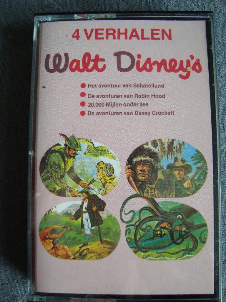 Walts disney s 4 verhalen, Cd's en Dvd's, Cassettebandjes, Kinderen en Jeugd, 1 bandje, Ophalen of Verzenden, Zo goed als nieuw