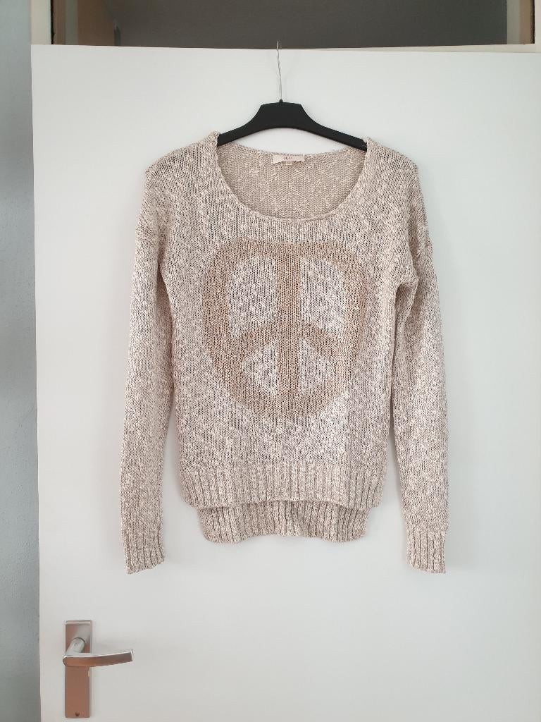 Trui Jeff maat XS, Kleding | Dames, Ophalen, Beige, Zo goed als nieuw, Maat 34 (XS) of kleiner