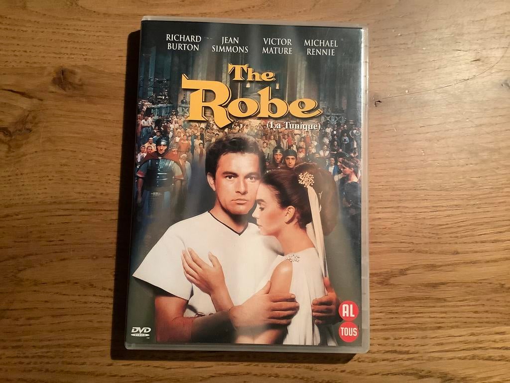 6). The Robe, Richard Burton, Jean Simmons, Michael Rennie., Ophalen of Verzenden