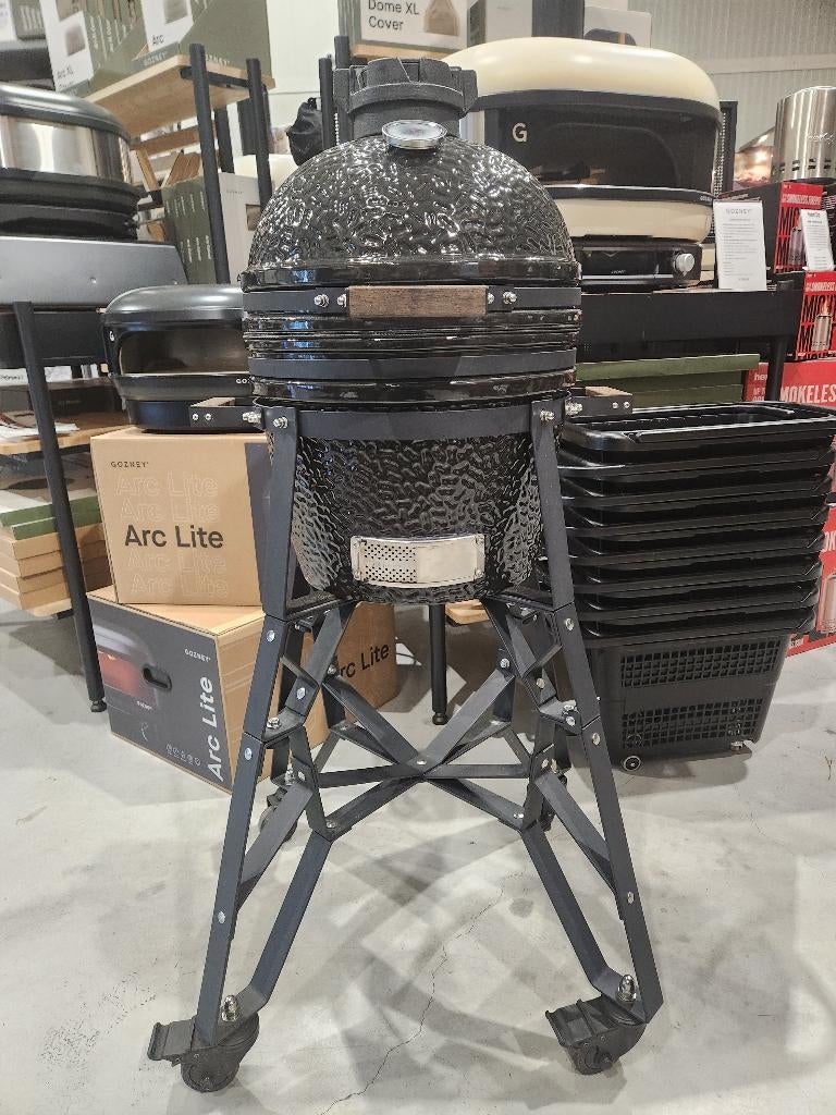 Bastard Compact BBQ Kamado Barbecue, Ophalen of Verzenden, Zo goed als nieuw, The Bastard, Met accessoires