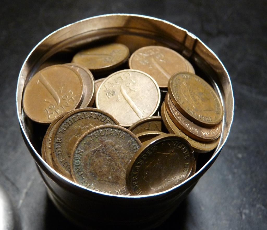 116 Koperen Centen 1948 -1980, Verzenden, Koningin Juliana, 1 cent, Losse munt