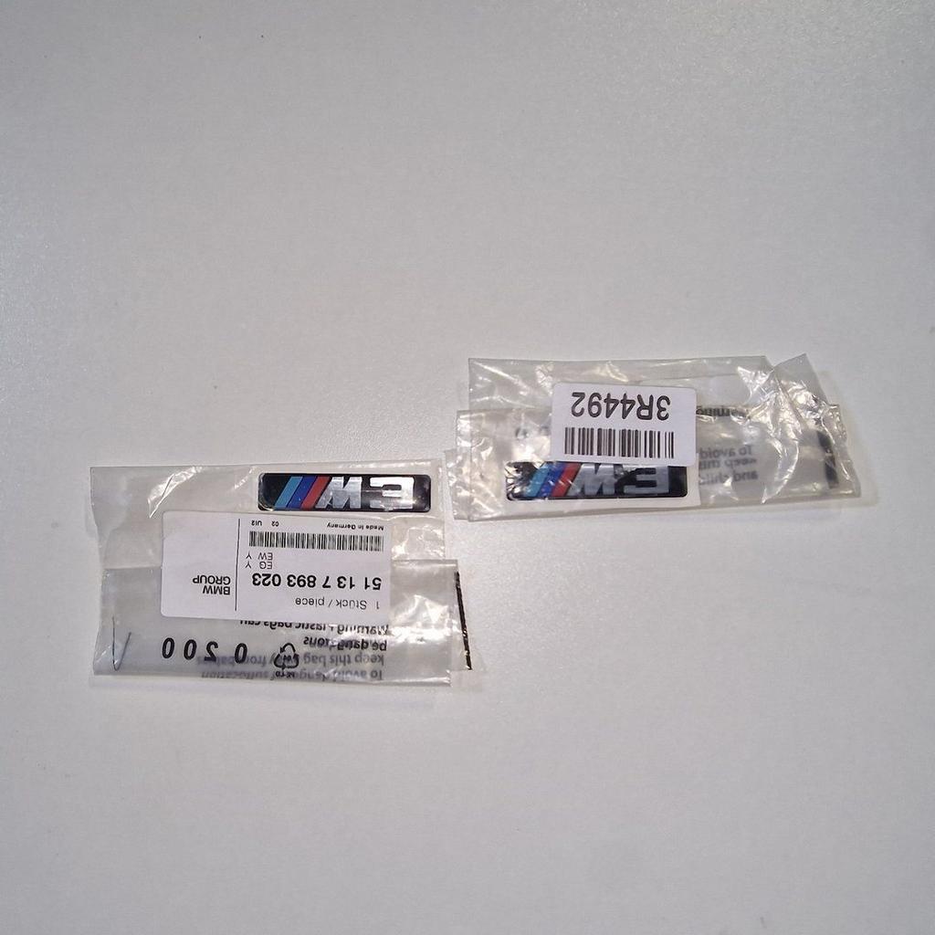 Embleem type aanduiding nieuw M3 - 51137893023 51-13-7-893-0, -, -, Nieuw, Ophalen of Verzenden