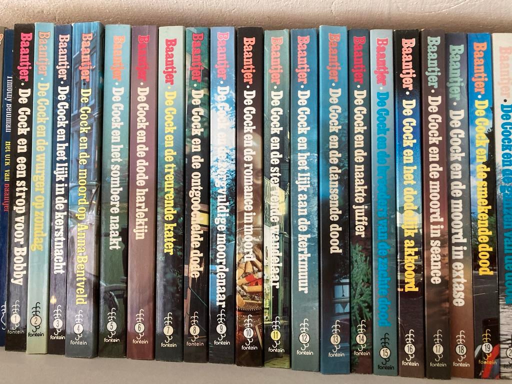 Baantjer boeken 1 t/m 69, Boeken, Ophalen of Verzenden, Gelezen