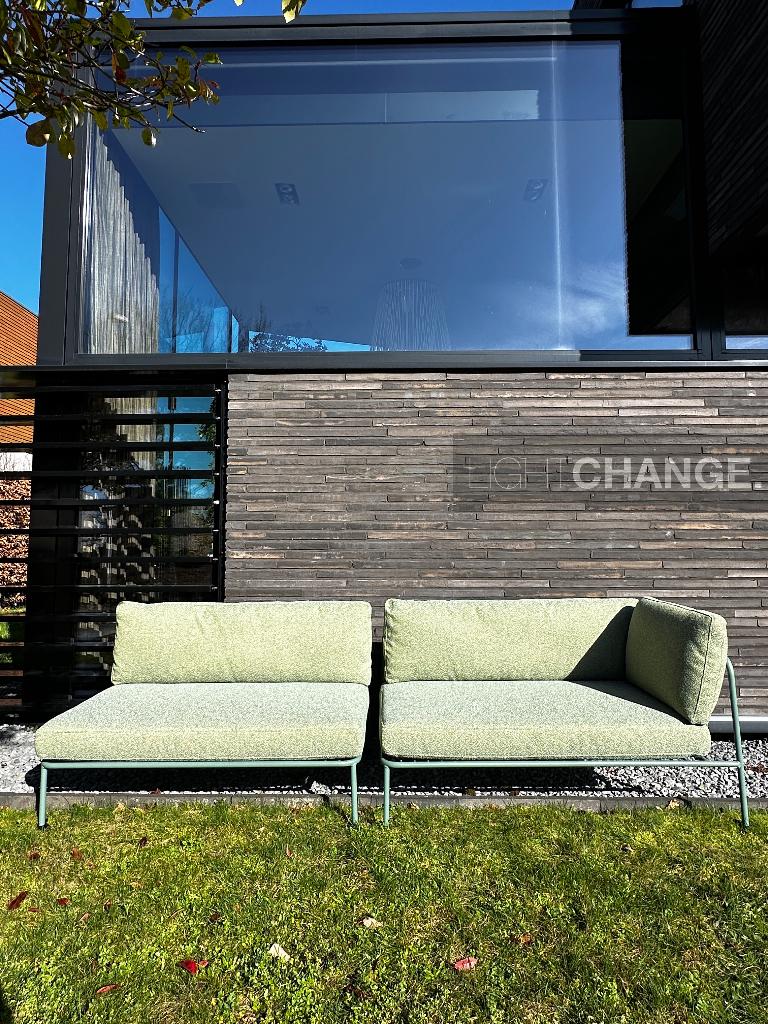 Pedrali Nolita loungebanken + Tribeca stoelen NIEUW -50%, Tuin en Terras, 4 zitplaatsen, Waterstad 23, Loungeset, Bank