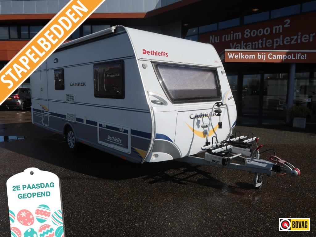 Dethleffs Camper 500 TK MET LUIFEL EN VOORTENT, Caravans en Kamperen, Caravans, Treinzit, Dethleffs, Tot en met 6, Schokbreker