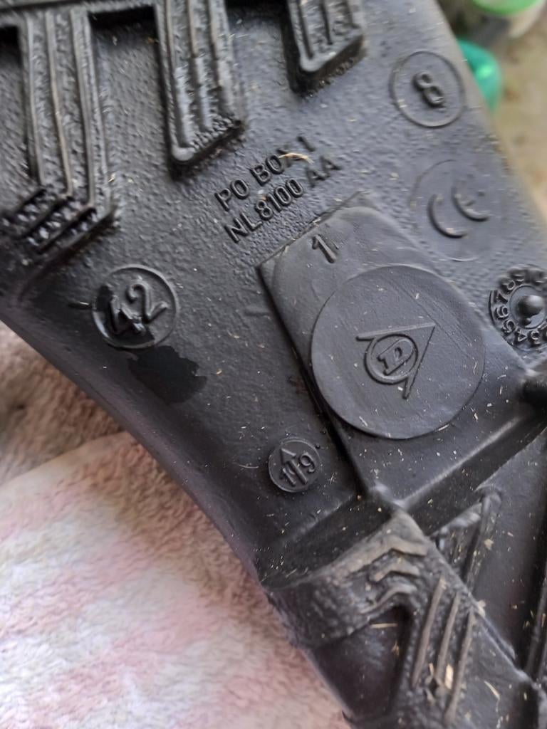 Rubber klompen  zgoh m 42- Dunlop, Ophalen of Verzenden, Gebruikt, Laarzen, Dunlop