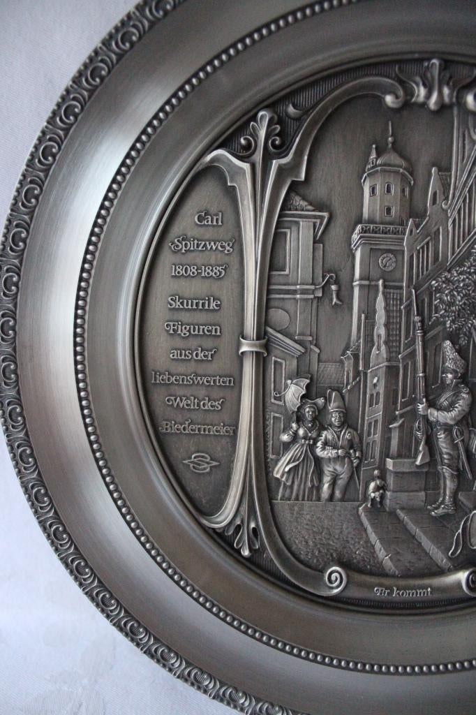 Vintage WMF tin wandbord Carl Spitzweg, Antiek en Kunst, Ophalen of Verzenden