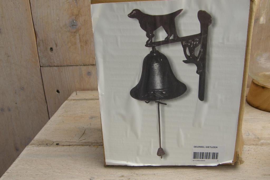 gietijzeren bel, met afbeelding van een hond, Ophalen of Verzenden, Nieuw