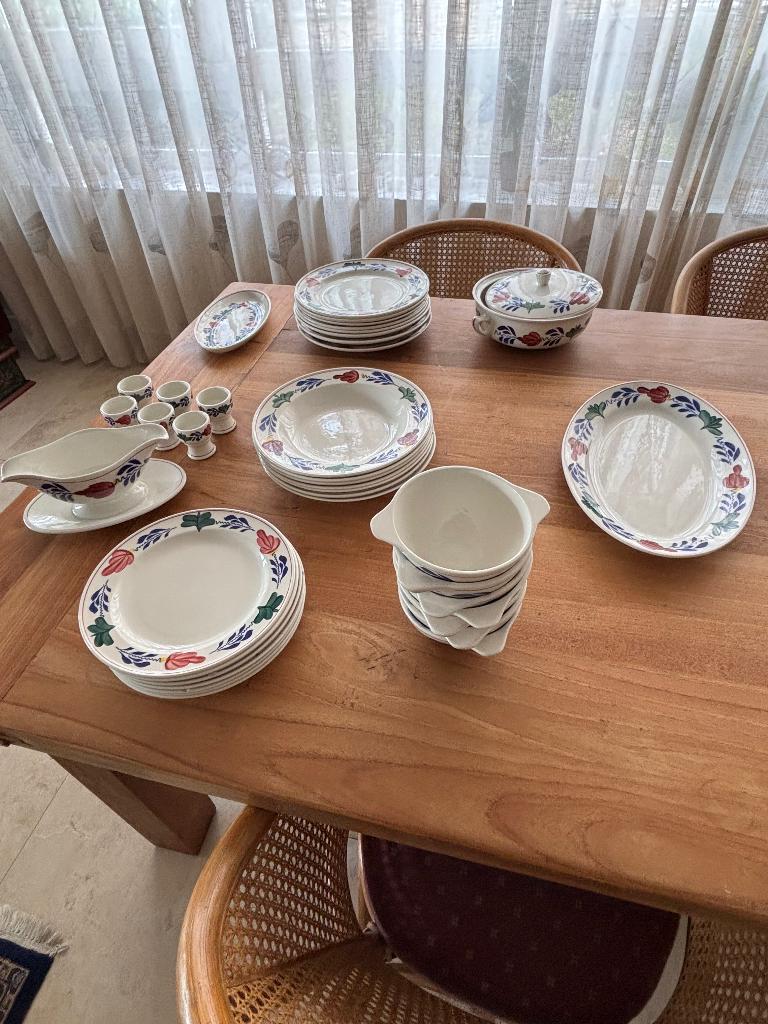 Boerenbont servies Boch, Ophalen, Overige typen, Zo goed als nieuw, Aardewerk